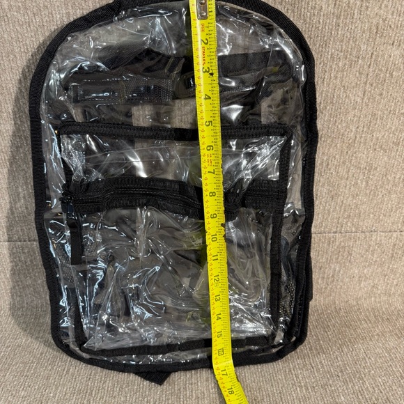 Clear Backpacks For School Large Black Clear Bookbag Lot Of 12 Units - Picture 6 of 9